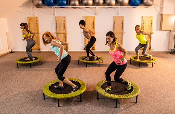 How to Exercise on a Trampoline 