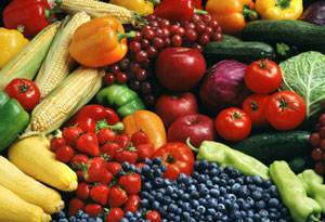healthy fruits and vegetables