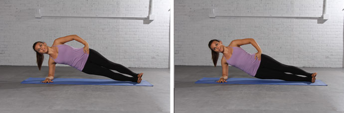 Side plank and pulse