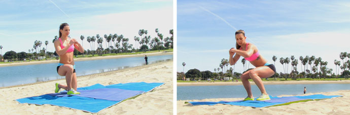 Surfer steps