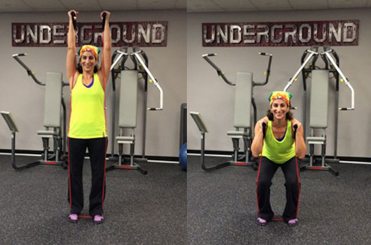Squat to Shoulder Press