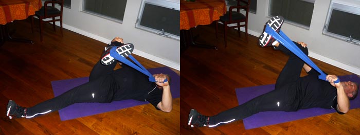 Lying Hip Rotator Stretch