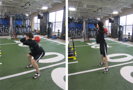 Behind-the-Neck Jump Squats