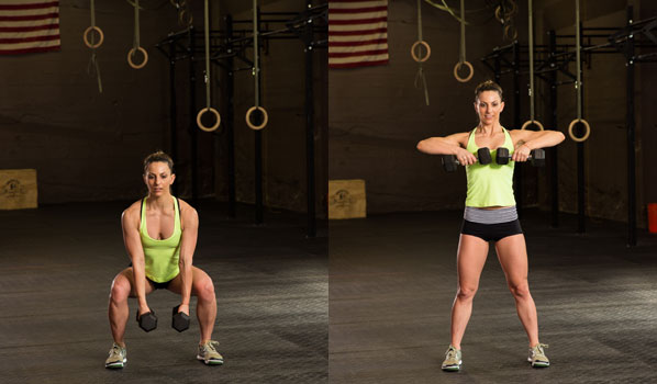 Dumbbell Clean and Press