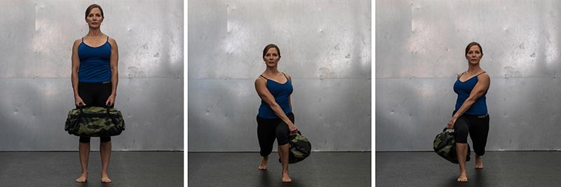 Rotational Lunge With Hold at Bottom