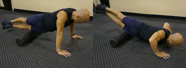 Push up with outer thigh roll