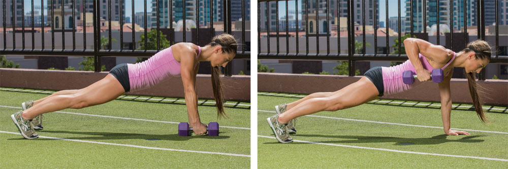 Plank rows