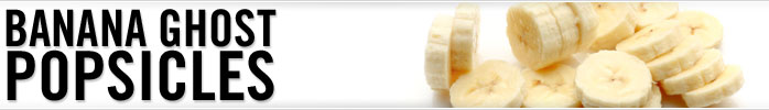 Banana popsicles