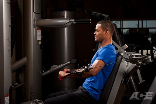 Chest Exercises Seated Decline Cable Press