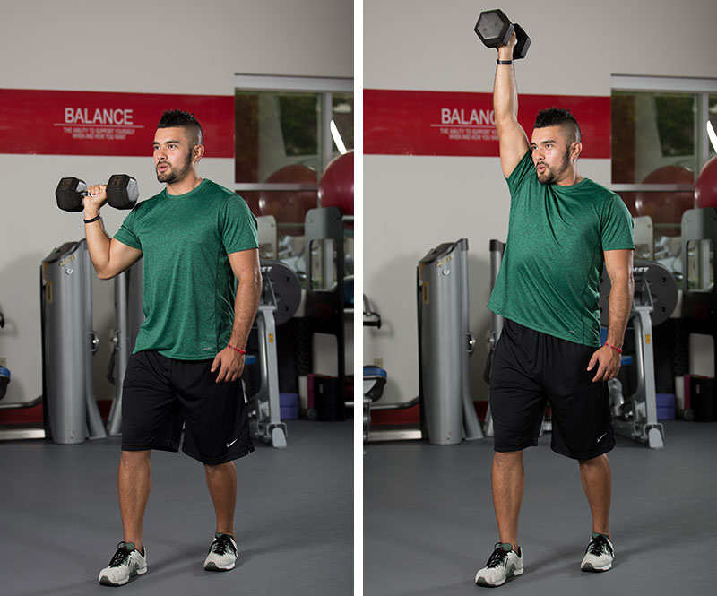 One-arm Dumbbell Press