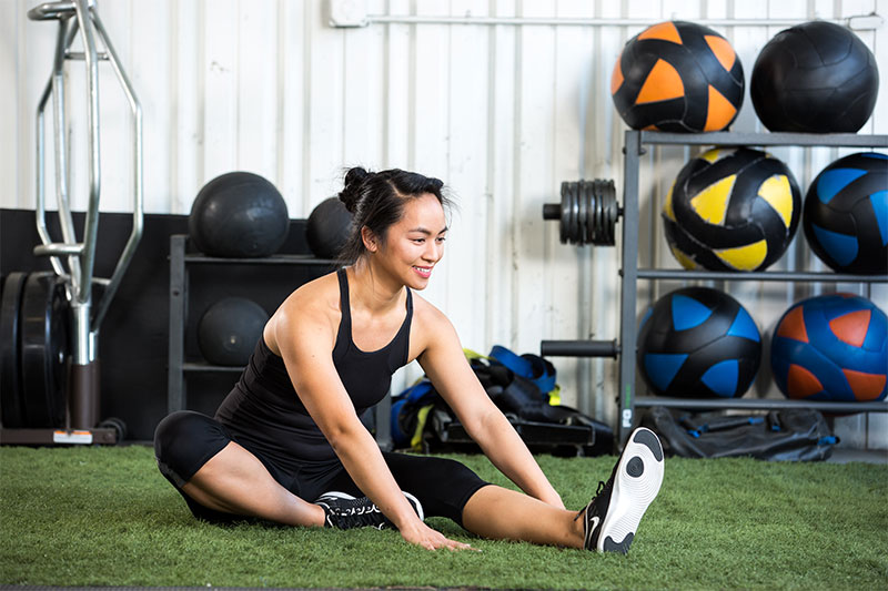 Seated Head-toward-knee Stretch