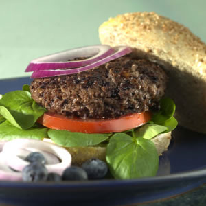 Blueberry-Beef Burgers