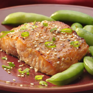 Broiled Salmon with Miso Glaze