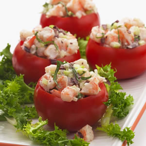 Shrimp Salad-Stuffed Tomatoes