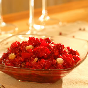 Gingered Cranberry-Raspberry Relish